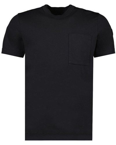 Moncler Moncle Pocket Detailed Crewneck T-shirt - Black