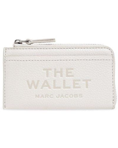 Marc Jacobs Logo Debossed Zip-up Wallet - White
