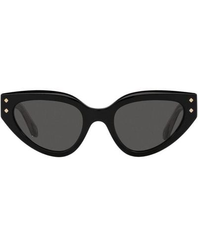 BVLGARI Serpenti Cat Eye Frame Sunglasses - Black