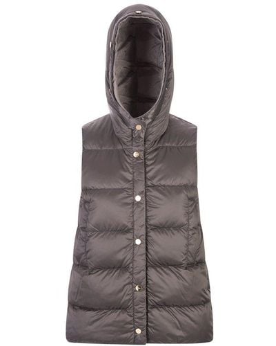 Max Mara The Cube Buttoned Drawstring Gilet - Brown