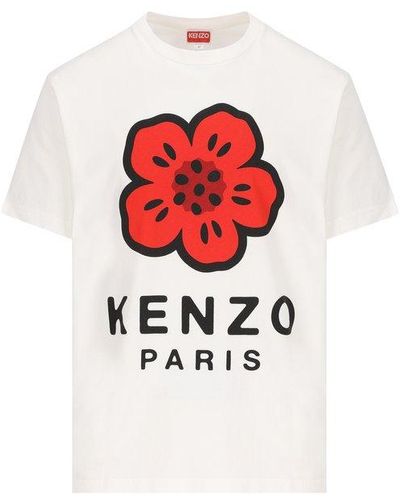 KENZO Boke Flower Printed Crewneck T-shirt - Red