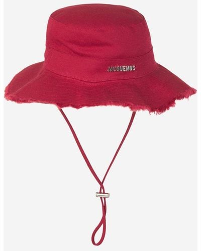 Jacquemus Denim Bucket Hat - Red