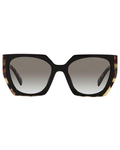 Prada Pr 15ws Cat-eye Frame Acetate Sunglasses - Black
