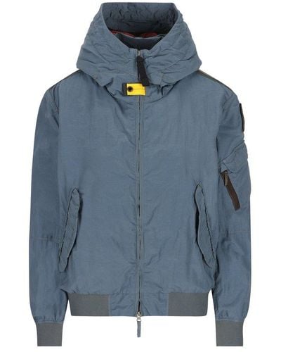 Parajumpers Heze Zipped Hooded Jacket - Blue