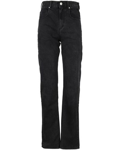 Isabel Marant Vendelia High Waist Jeans - Black