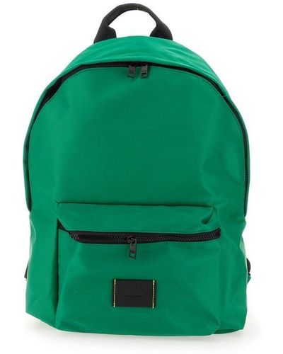 MSGM Backpack With Logo - Green