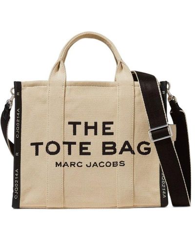 Marc Jacobs Jacquard Zipped Small Tote Bag - Natural