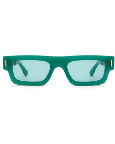 Retrosuperfuture Rectangular Frame Sunglasses - Green
