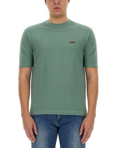 ZEGNA T-Shirt With Logo - Green