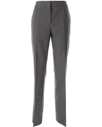 Moschino Straight-leg Front-pleated Tailored Trousers - Grey