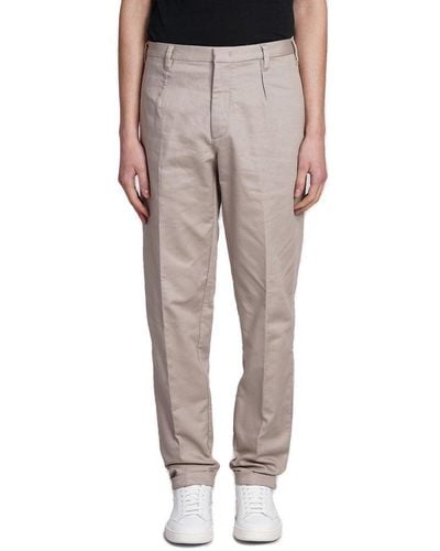 Emporio Armani Straight-leg Slim-cut Pants - Grey
