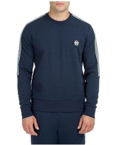 Michael Kors Logo Patch Crewneck Sweatshirt - Blue