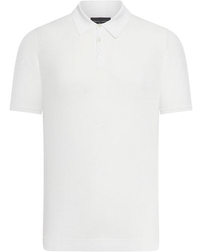 Roberto Collina Collared Short-sleeve Polo Shirt - White