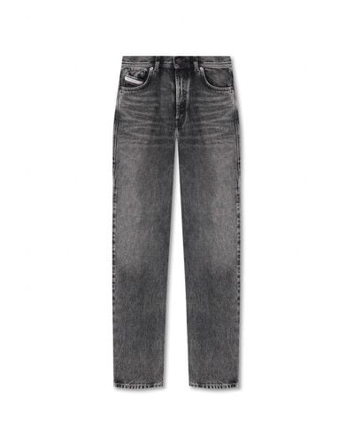 DIESEL 1956 High-waist Straight-leg Jeans - Gray