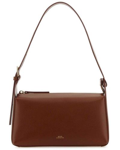 A.P.C. Handbags. - Brown