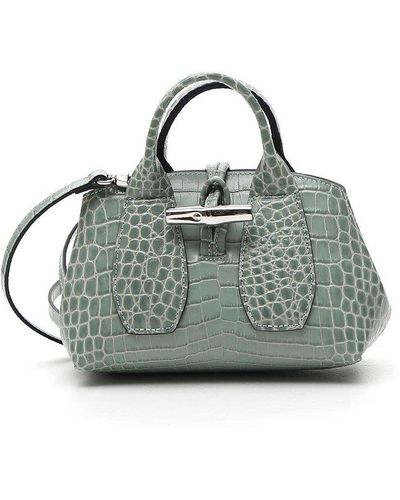 Longchamp Roseau Xs Top Handle Bag - Metallic