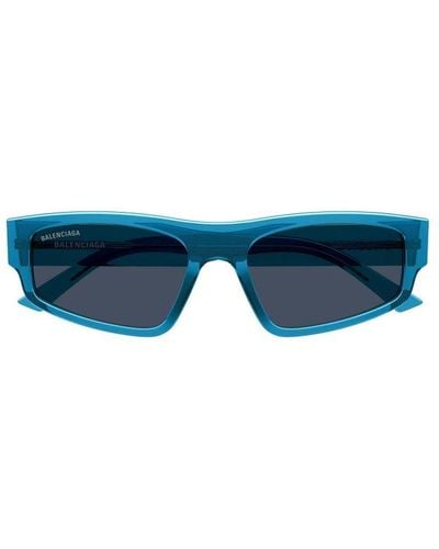 Balenciaga Square Frame Sunglasses - Blue