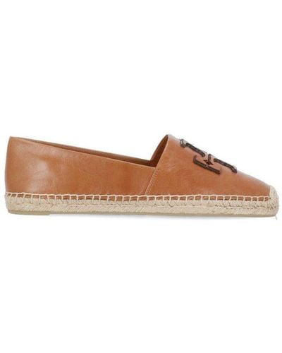 Tory Burch Double-t Flat Espadrilles - Brown