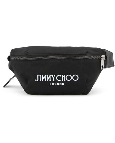 Jimmy Choo Finsley Logo Patch Belt Bag - Black