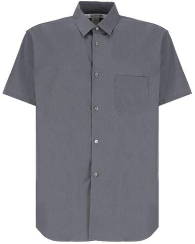 Comme des Garçons Short-sleeved Buttoned Shirt - Grey