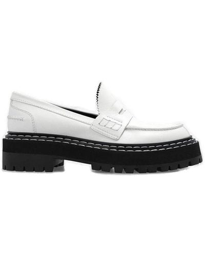 Proenza Schouler Lug Sole Platform Loafers - White