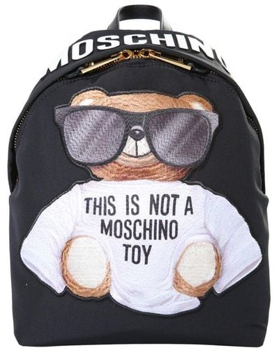 Moschino Teddy Bear Sunglasses Backpack - Black