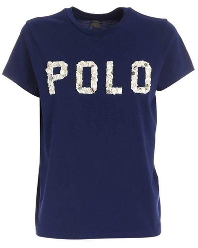 Polo Ralph Lauren Decorated Logo T-shirt - Blue