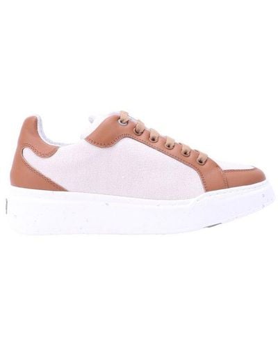 Max Mara Round Toe Lace-up Trainers - Pink