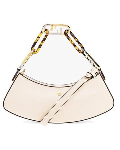 Fendi O'lock Swing Zipped Shoulder Bag - White