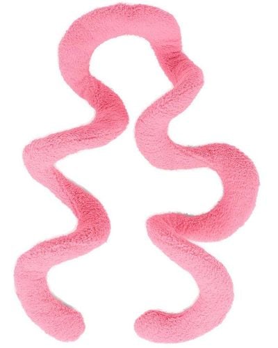 Balenciaga Wire Wrap Design Scarf - Pink