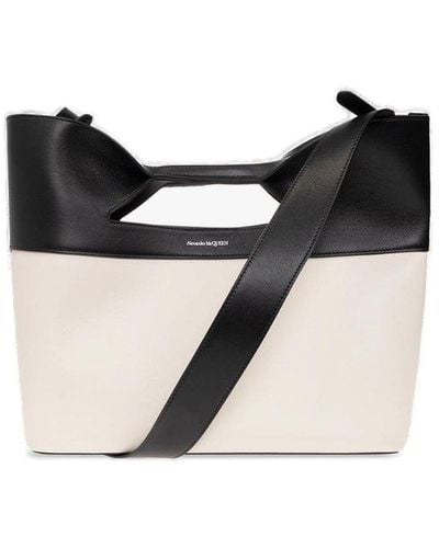 Alexander McQueen 'the Bow Small' Shopper Bag - Black