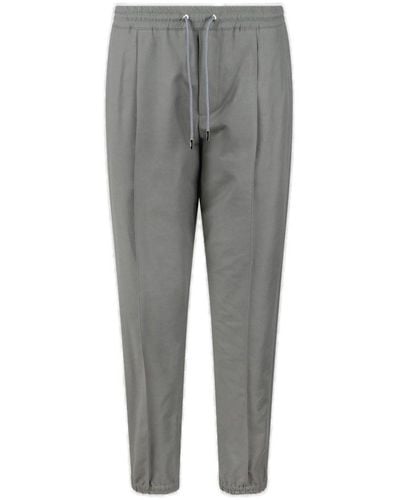 Dior Drawstring Track Pants - Gray