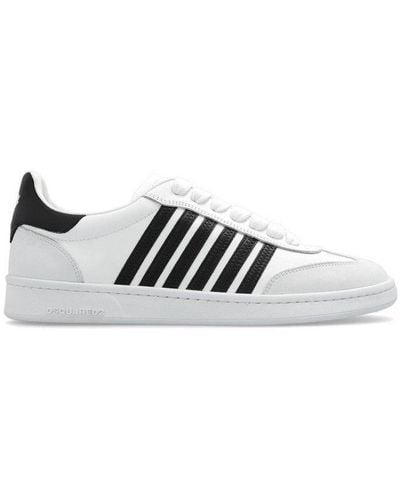 DSquared² Boxer Striped Low-top Sneakers - Black
