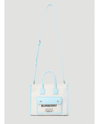 Burberry Mini Freya Tote Bag - White