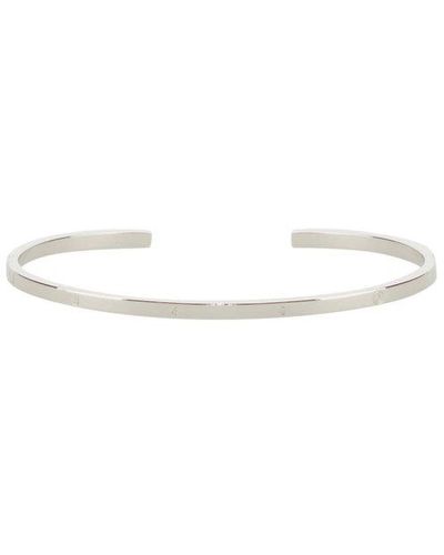 MM6 by Maison Martin Margiela Rigid Bracelet - White