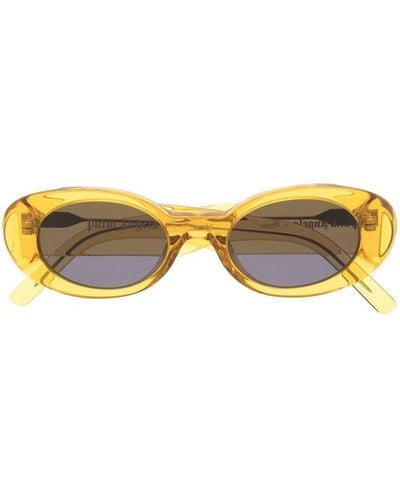 Palm Angels Cat-eye Frame Sunglasses - Yellow
