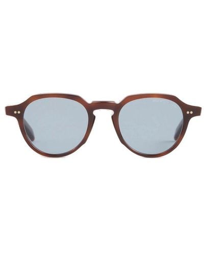 Cutler and Gross Round-frame Sunglasses - Metallic