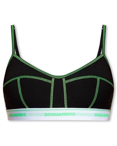 DSquared² Bra With Logo - Green