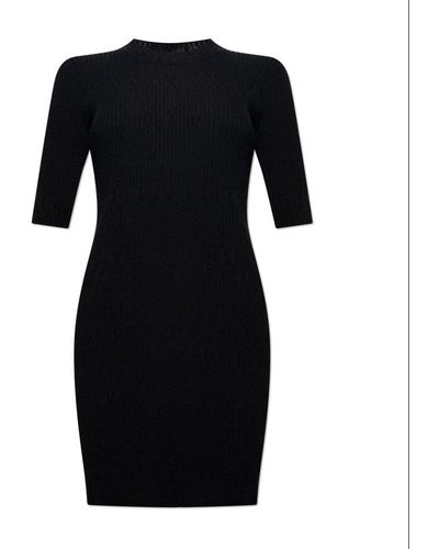 Diane von Furstenberg Form Fitting Dress - Black