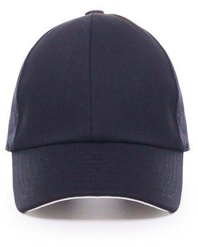 Courreges Embroidered Cap - Blue