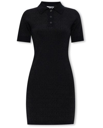 Moschino Monogrammed Mini Dress - Black
