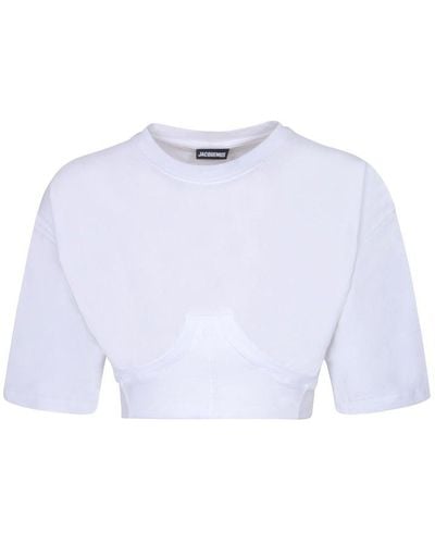 Jacquemus Caraco Cropped T-shirt - White