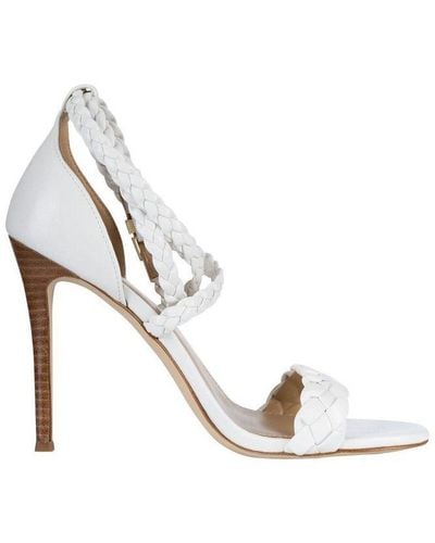 MICHAEL Michael Kors Astrid-braided Detail Heel Sandals - White
