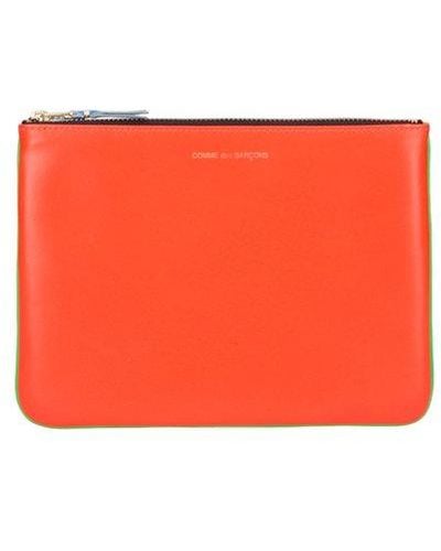 Comme des Garçons Bicolor 'cdg Super Fluo' Wallet Pouch - Orange