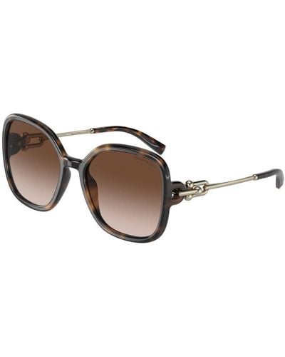 Tiffany & Co. Oversized Frame Sunglasses - Brown