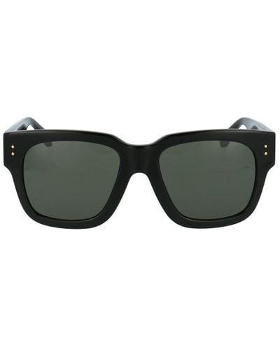 Linda Farrow Amber D-frame Sunglasses - Black