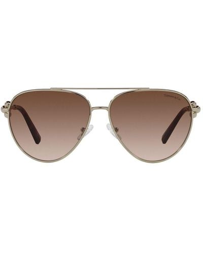 Tiffany & Co. Aviator Frame Sunglasses - Black