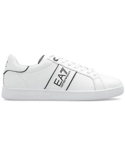 EA7 Round Toe Lace-up Seankers - White
