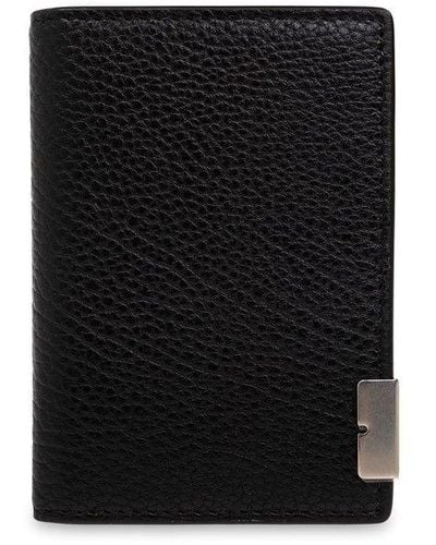 Burberry Leather Card Case, - Black