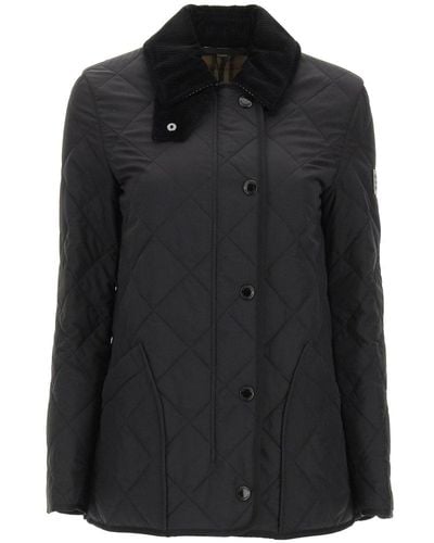 Burberry Quilted Barn Jacket - Black